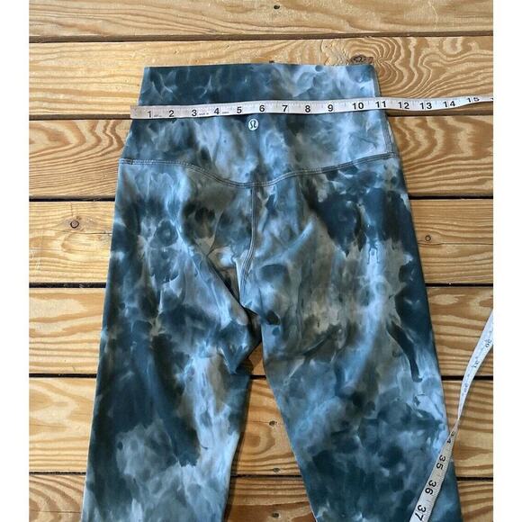 Lululemon Athletica Tie Dye High Rise Align Leggings Size 4 Women’s Green - Picture 7 of 8